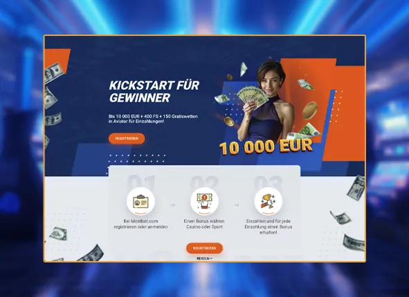 Willkommensbonus bei der Registrierung