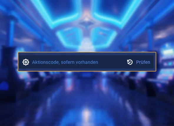 Eingabe des Promo-Codes in das entsprechende Feld